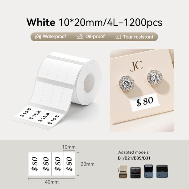 HVID 10 X 20 MM - 2 RK. 300 STK.