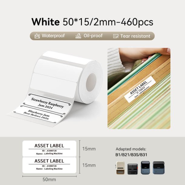 HVID 50 X 15/2 MM - 460 STK.