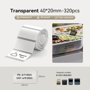 KLAR 40 X 20 MM - 320 STK.