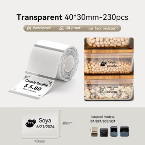 KLAR 40 X 30 MM - 230 STK.