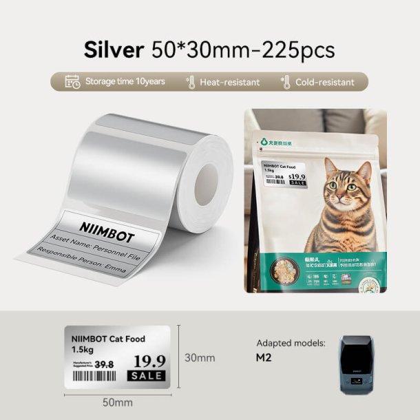 S�LV - 50 X 30 MM - 225 STK.