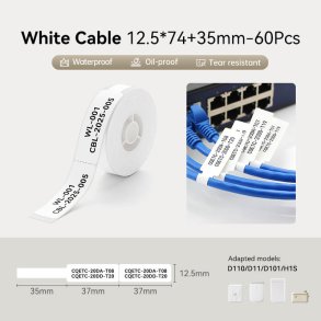 KABEL LABEL - 12,5 X 109 MM - 65 STK.