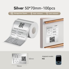 S�LV - 50 X 70 MM - 100 STK.