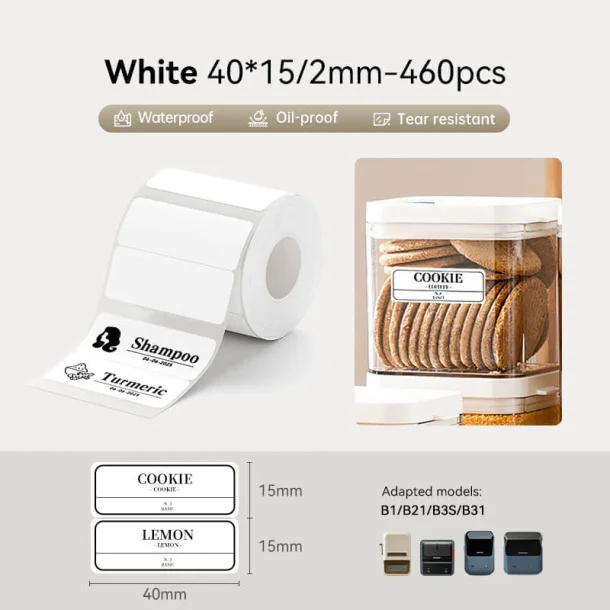 HVID 40 X 15/2MM - 2 RK. 460 STK.