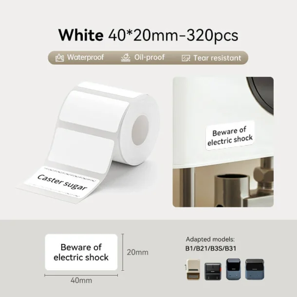 HVID 40 X 20 MM - 320 STK.