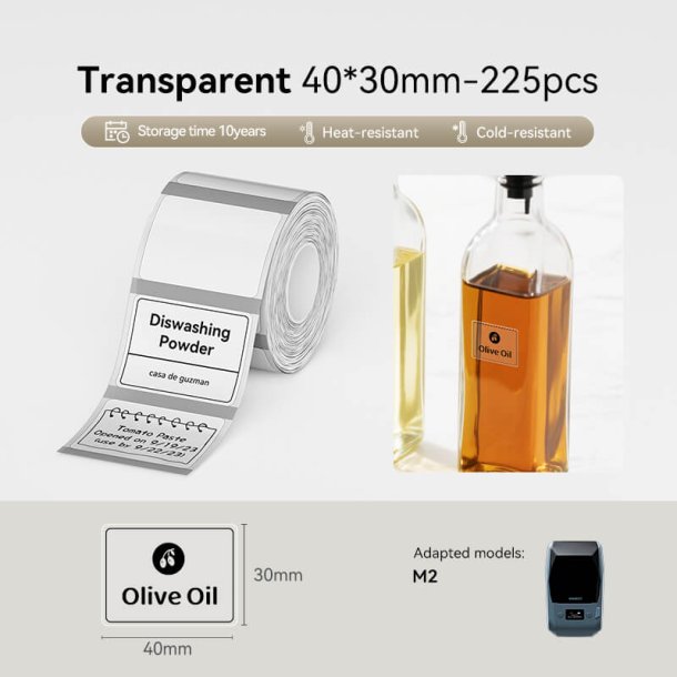 KLAR - 40 X 30 MM - 225 STK.