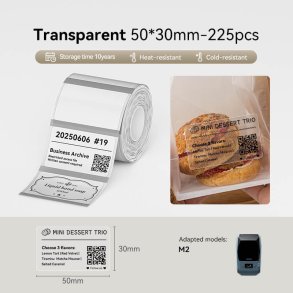 KLAR - 50 X 30 MM - 225 STK.