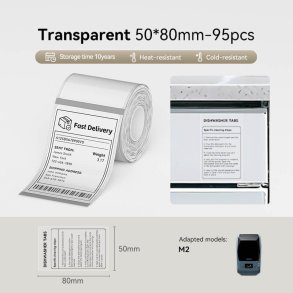 KLAR - 50 X 80 MM - 90 STK.