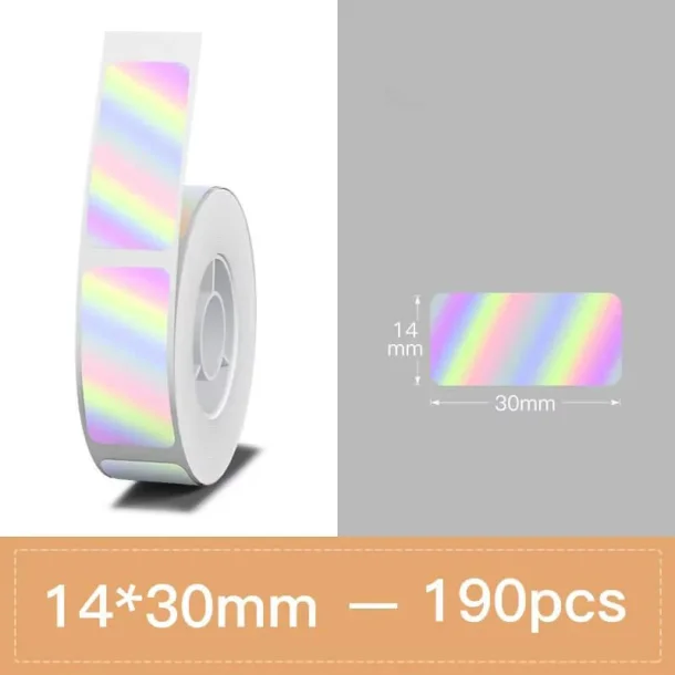 PURE COLOR S�LV HOLOGRAFISK - 14 X 30 MM - 190 STK
