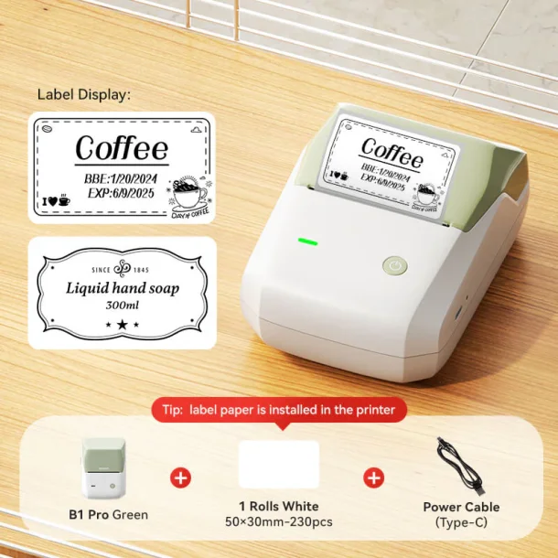 NIIMBOT B1 PRO - Label  &amp; Foto Printer