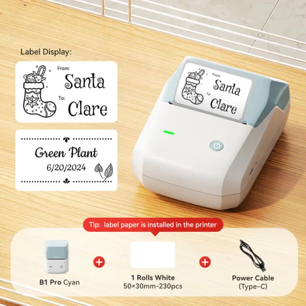 NIIMBOT B1 PRO - Label  &amp; Foto Printer