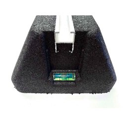 Vibrationsdmpende Montageblok, L=600 mm, med montageskinne