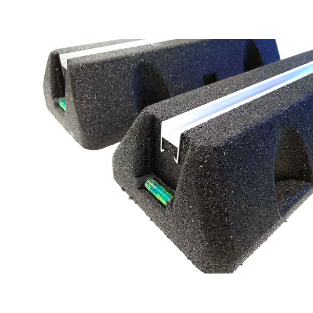 Vibrationsdmpende Montageblok, L=600 mm, med montageskinne