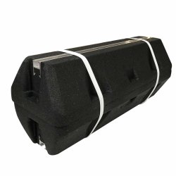 Vibrationsdmpende Montageblok, L=600 mm, med montageskinne