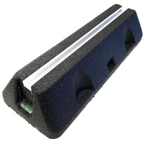 Vibrationsdmpende Montageblok, L=600 mm, med montageskinne