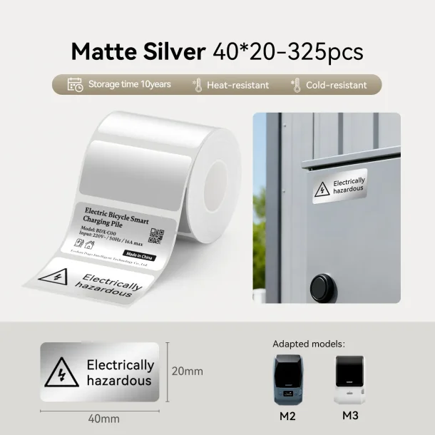MAT S�LV- 40 X 20 MM - 325 STK.