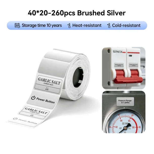 B�RSTET S�LV - 40 X 20 MM - 260 STK.