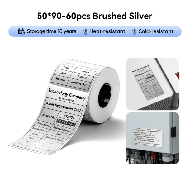 B�RSTET S�LV- 50 X 90 MM - 60 STK.