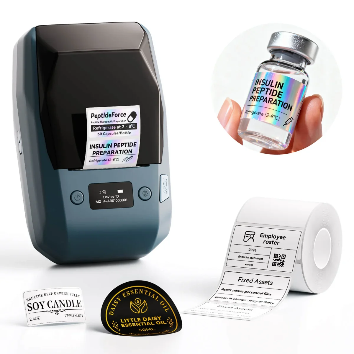 NIIMBOT M2H PRO - PET Label Printer (8-10 års Holdarhed) - NIIMBOT ...