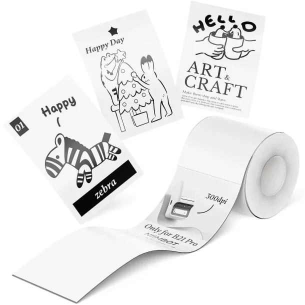 FOTOPAPIR WHITE 54 X 80 MM - 100 STK.