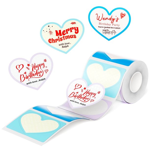 SWEATHEART SORT/R�D PRINT 50 X 43 MM - 165 STK.